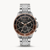 Michael Kors Men’s Stainless Steel Black Dial 44mm Watch MK8725